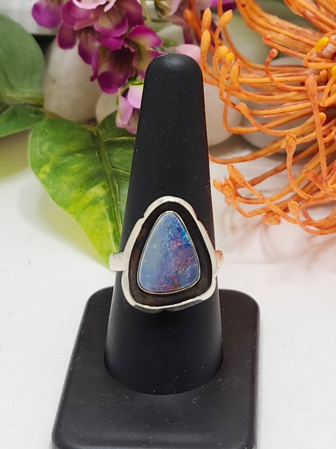 FB Australian Doublet Opal Ring