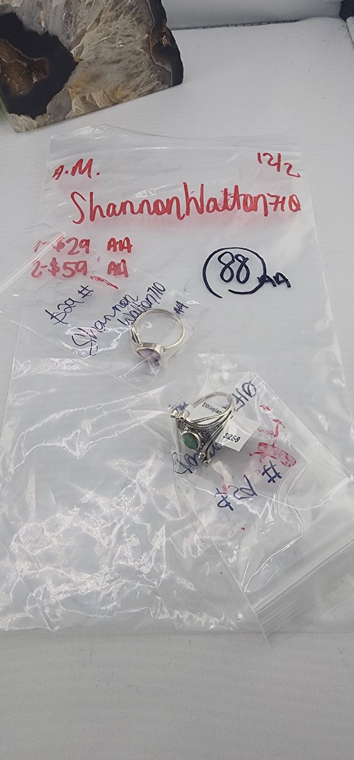 AM SHOW 48HR RESERVED FOR: Shannon Walton710 - 12/2/2025 FL tiktok Live Show - 2 Sterling Silver Items