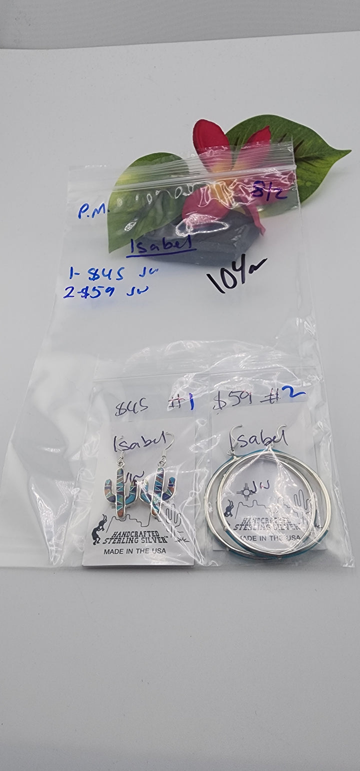 PM SHOW 48HR - RESERVED FOR:   Isabel- 8/2/2025 FL tiktok Live Show -2  Sterling Silver Items