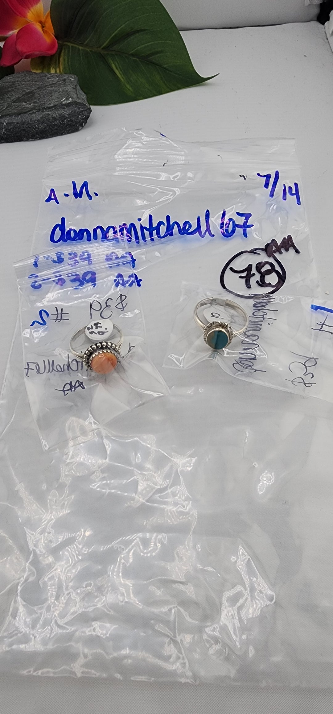 AM SHOW 48HR - RESERVED FOR: donnamitchell67 - 7/14/2025 FL tiktok Live Show - 2 Sterling Silver Items