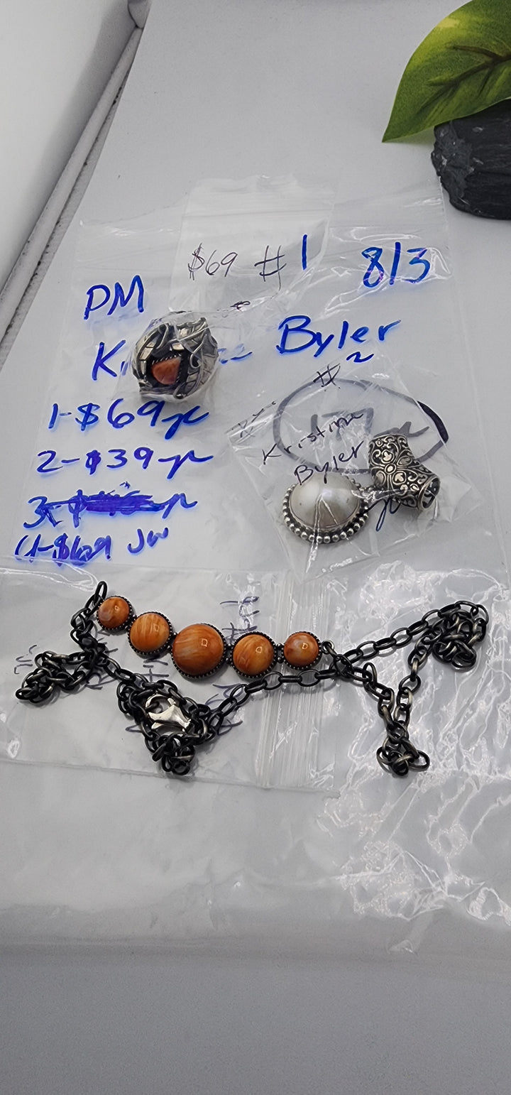 PM SHOW 48HR - RESERVED FOR:  Kristine Byler - 8/3/2025 FL tiktok Live Show - 3 Sterling Silver Items