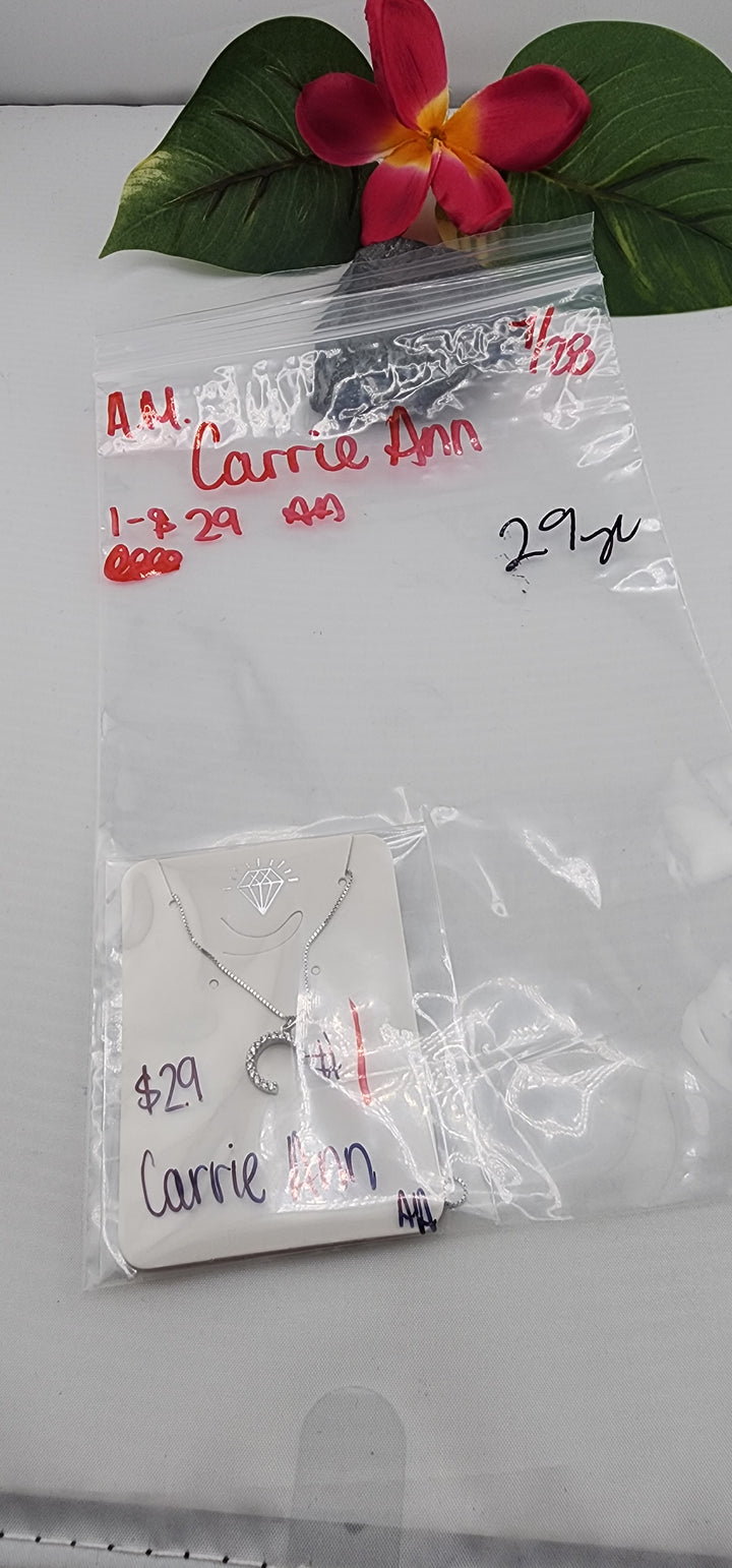 AM SHOW 48HR - RESERVED FOR: Carrie Ann - 7/28/2025 FL tiktok Live Show - 1 Sterling Silver Items