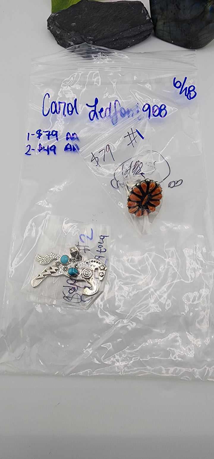 RESERVED FOR: Carol Ledford908 - 6/18/2025 tiktok Reservation Live Show - 2 Sterling Silver Items
