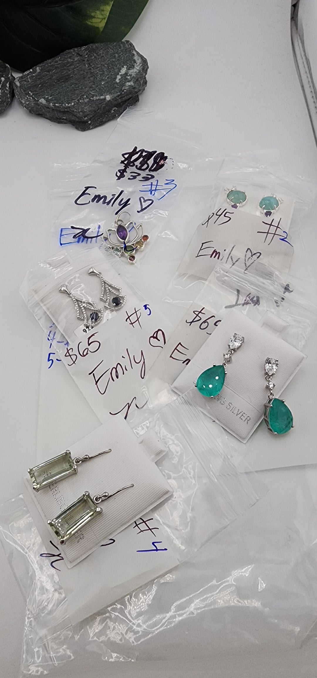 RESERVED FOR: Emily❤️ - 4/17/2025 tiktok Live Show - 5 Sterling Silver Items