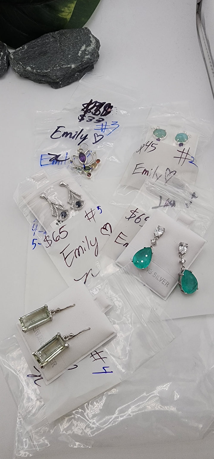 RESERVED FOR: Emily❤️ - 4/17/2025 tiktok Live Show - 5 Sterling Silver Items