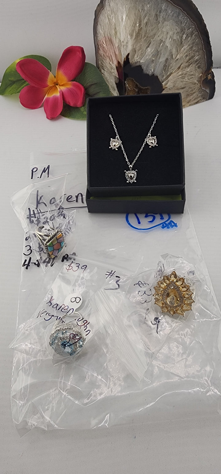 PM SHOW 48HR - RESERVED FOR: Karen Vergara-Vaughn - 11/28/2025 tiktok Live Show - 4 Sterling Silver Items