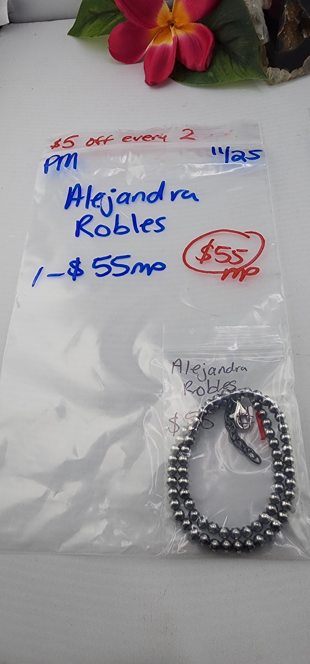 PM SHOW 48HR - RESERVED FOR: Alejandro Robles - 11/25/2025 tiktok Live Show - 1 Sterling Silver Items