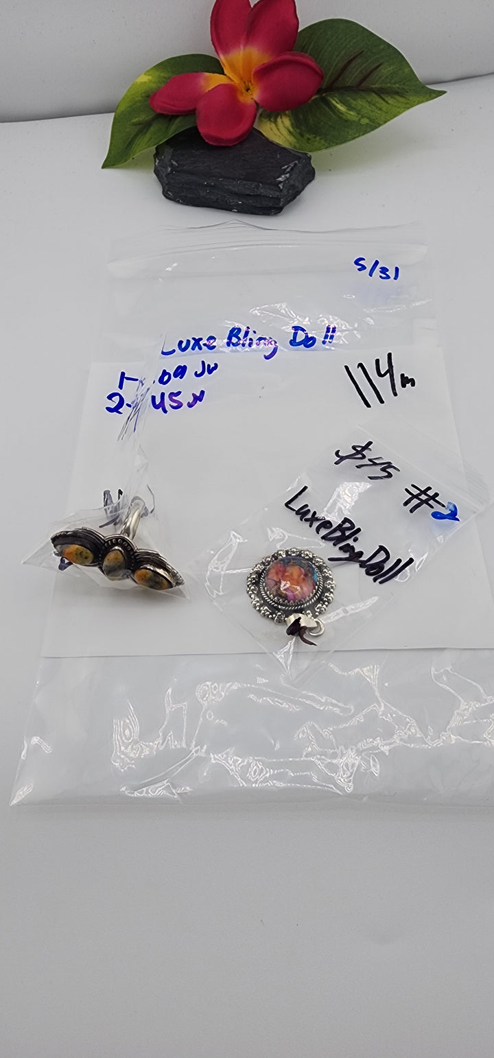 RESERVED FOR: LuxeBlingDoll - 5/31/2025 tiktok Live Show - 2 Sterling Silver Items