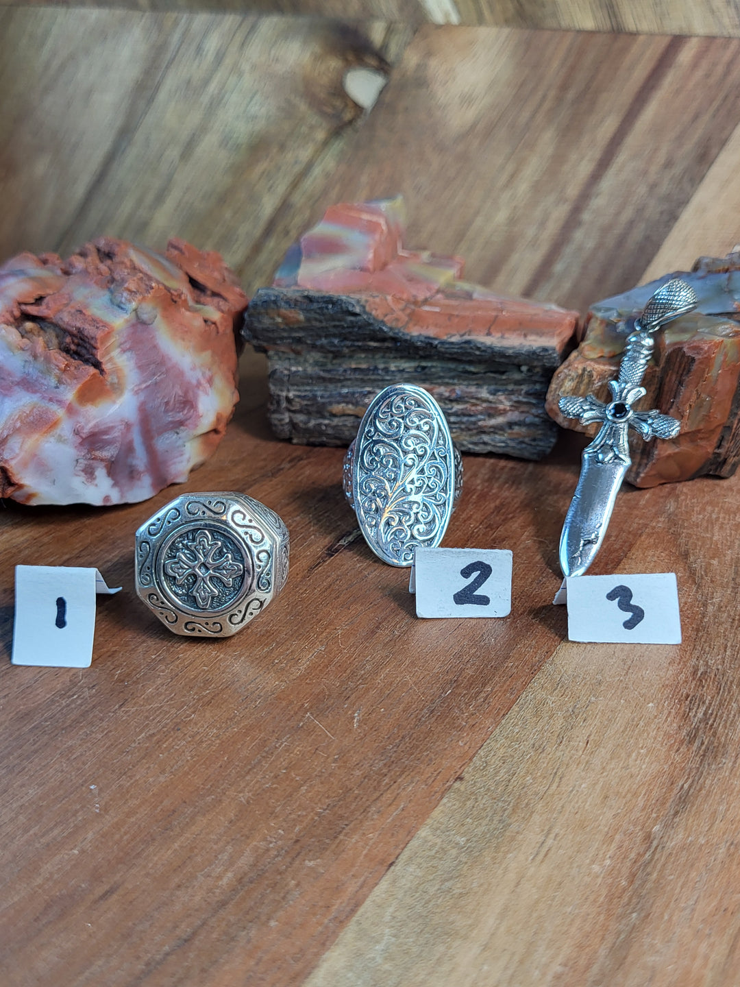RESERVED FOR: Clorissa- 7/19/24-3 Sterling Silver Items