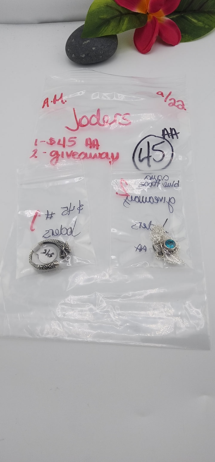 AM SHOW 48HR - RESERVED FOR: Joders - 9/22/2025 FL tiktok Live Show - 2 Sterling Silver Items