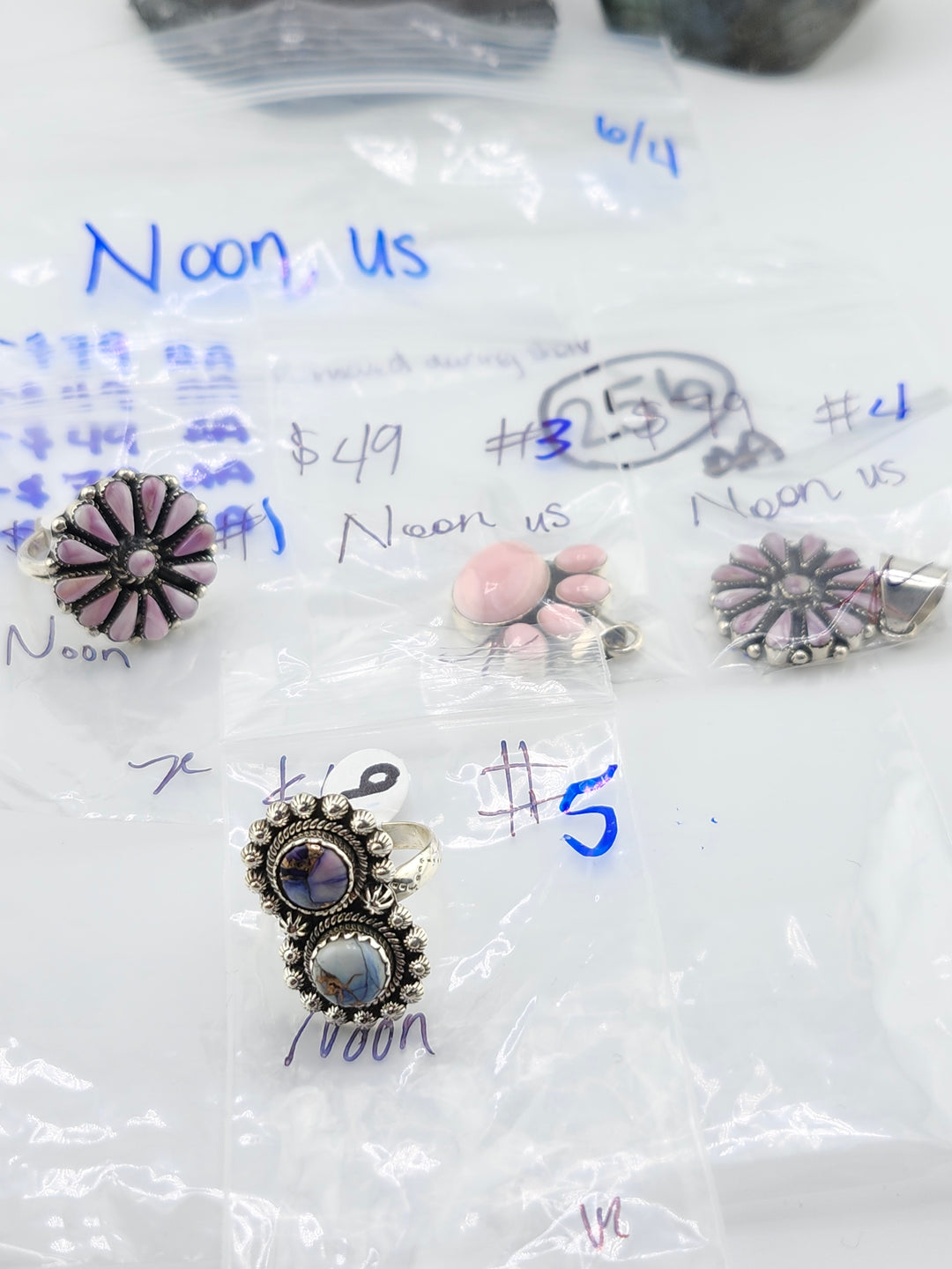 RESERVED FOR: Noon us - 6/4/2025 tiktok Live Show - 4 Sterling Silver Items