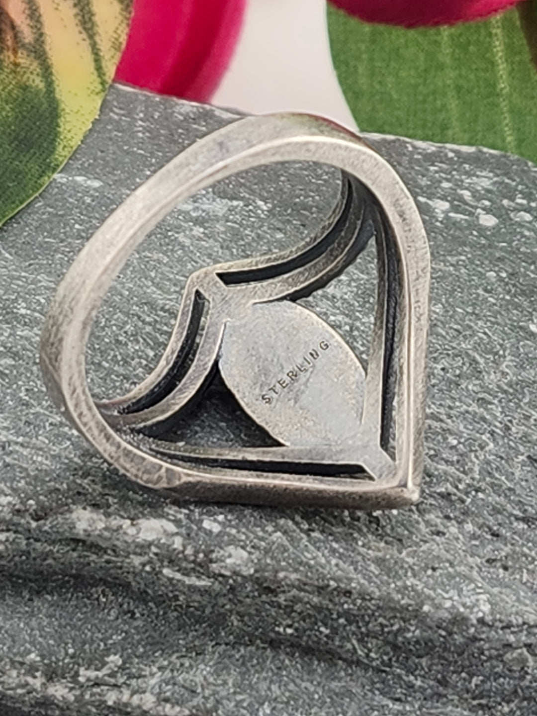 Oxidized Marquee Bumblebee Jasper Ring Size 9.5