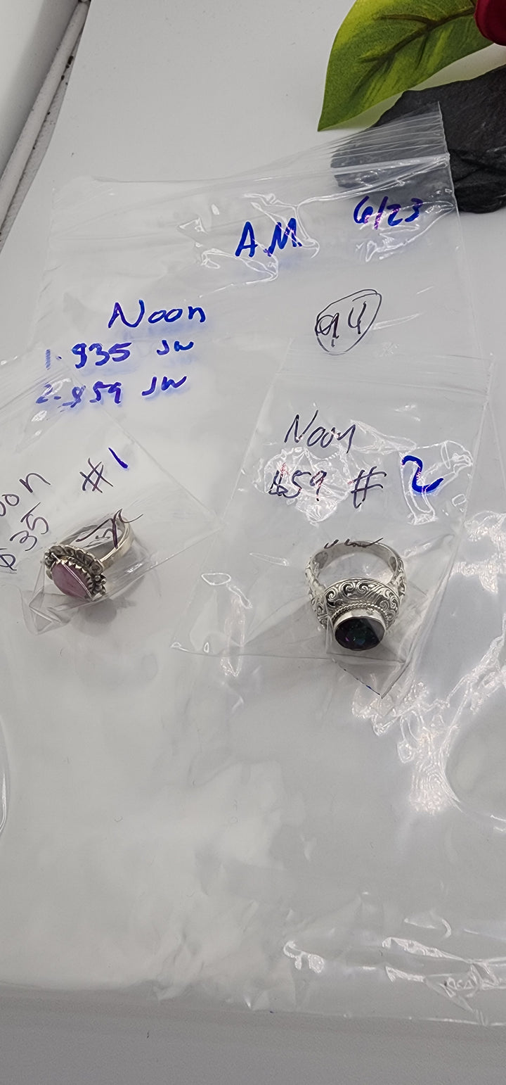 RESERVED FOR: Noon- 6/23/2025 tiktok A.M Live Show -2 Sterling Silver Items