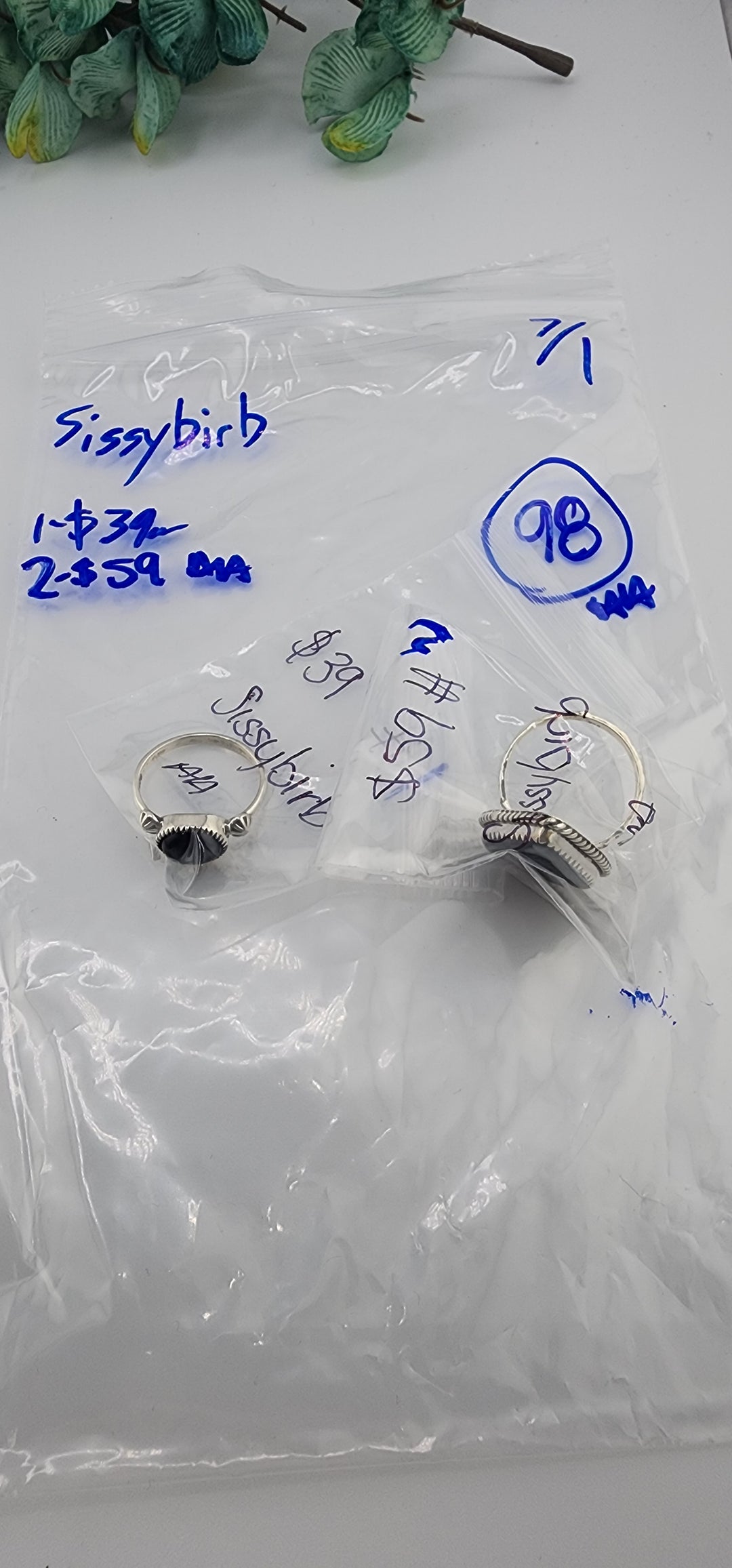 RESERVED FOR: Sissybirb - 7/1/2025 tiktok Reservation Live Show - 2 Sterling Silver Items
