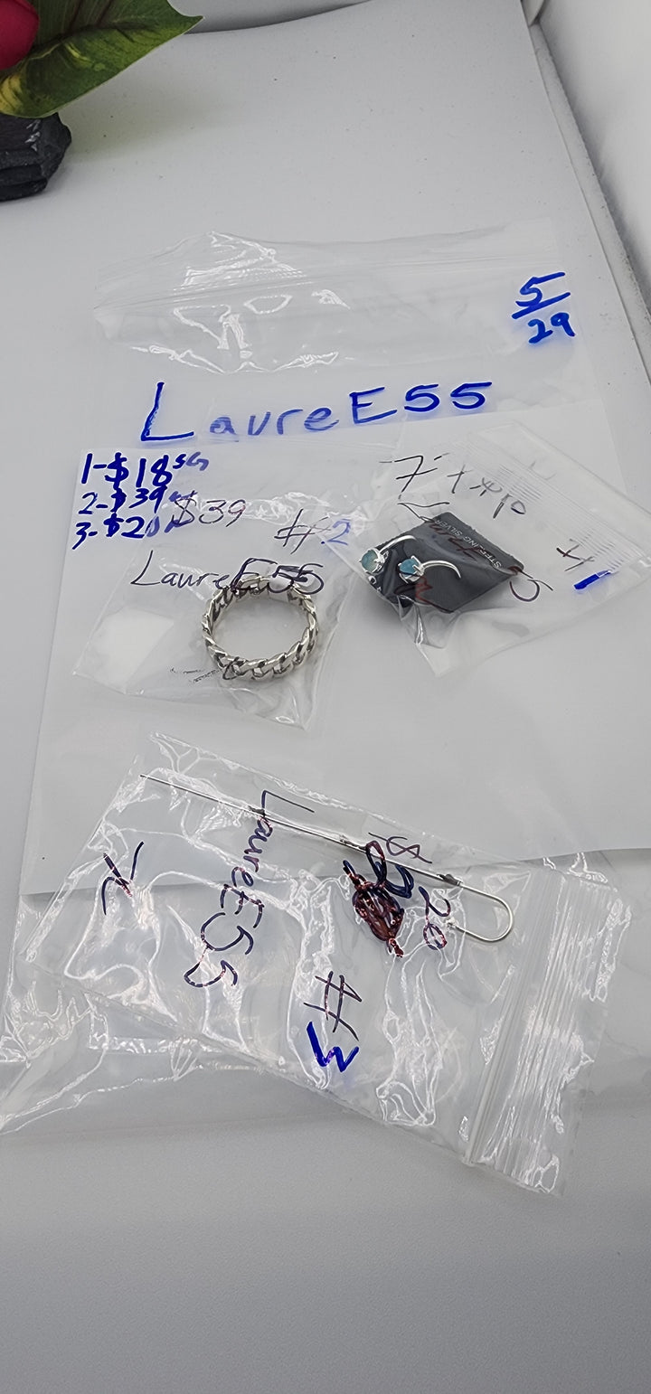 RESERVED FOR: LaureE55 - 5/29/2025 tiktok Live Show - 3 Sterling Silver Items