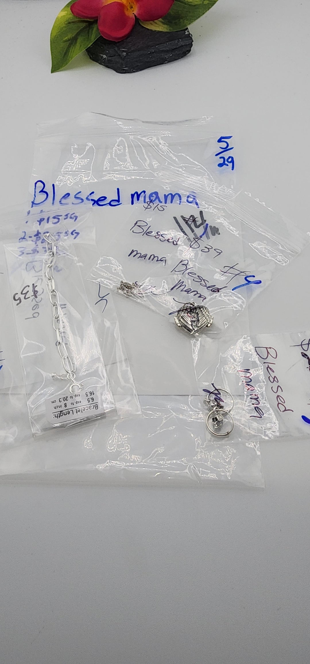 RESERVED FOR: Blessed Mama - 5/29/2025 tiktok Live Show - 4 Sterling Silver Items