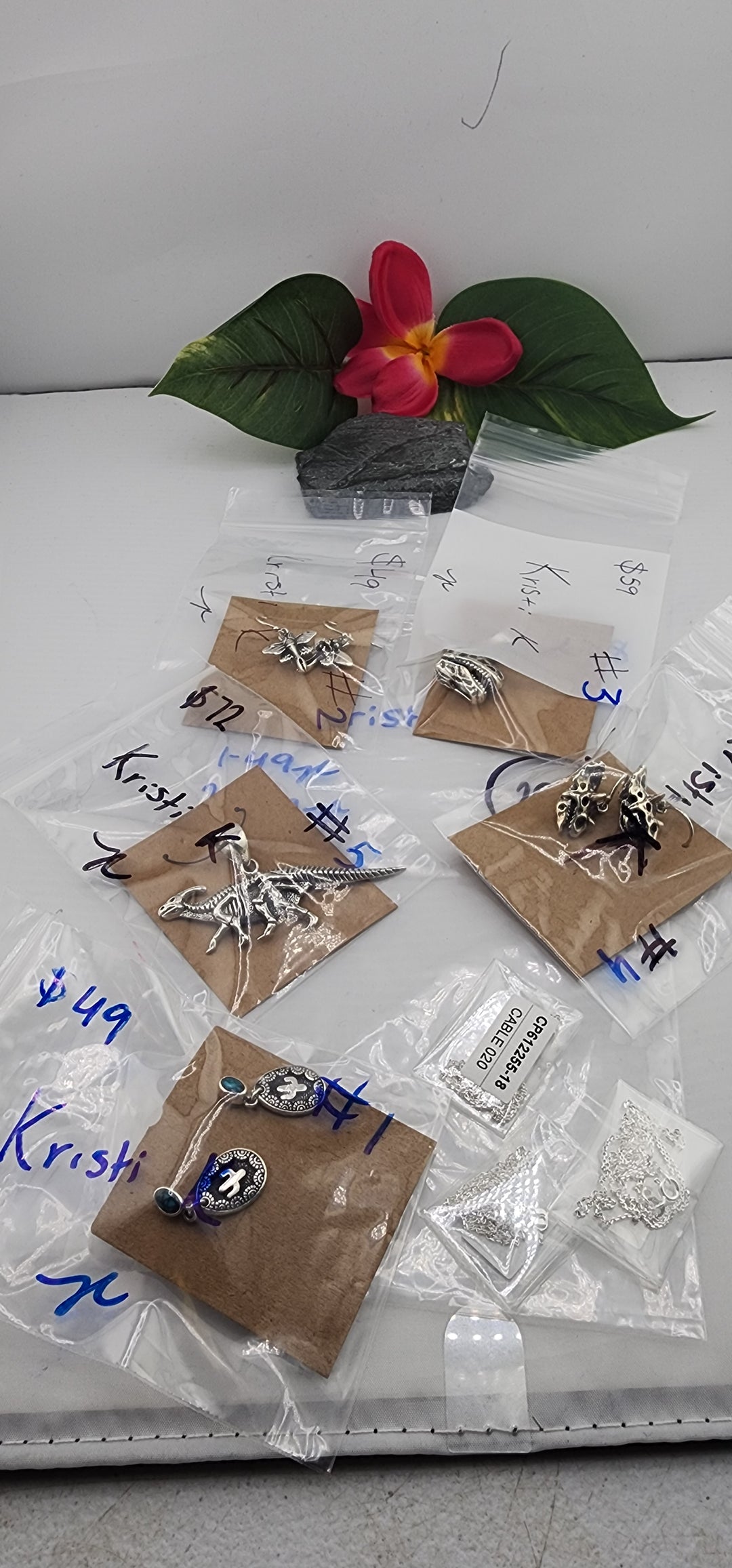 PM SHOW 48HR - RESERVED FOR: Kristi K - 7/18/2025 FL tiktok Live Show - 5 Sterling Silver Items