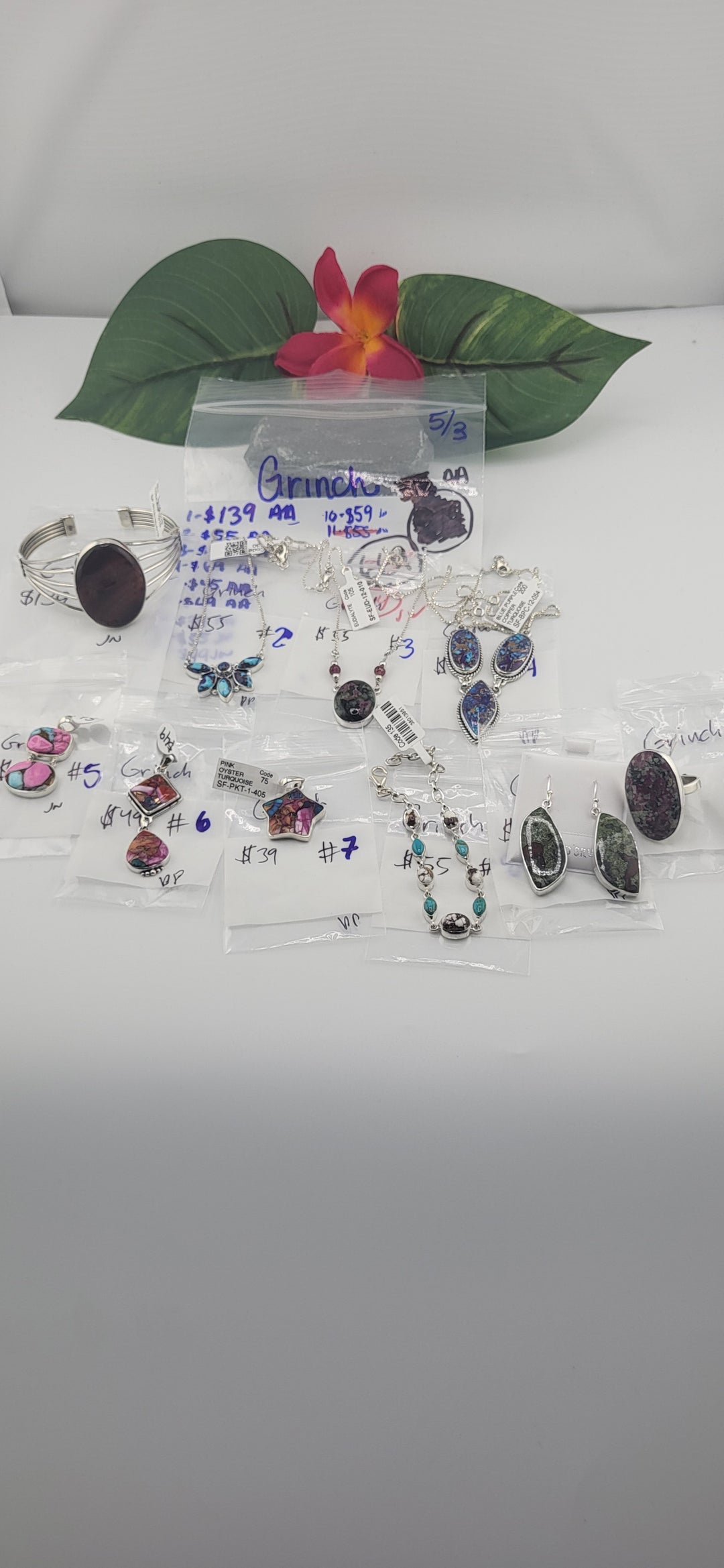 RESERVED FOR: Grinch - 5/3/2025 tiktok Live Show -10 Sterling Silver Items