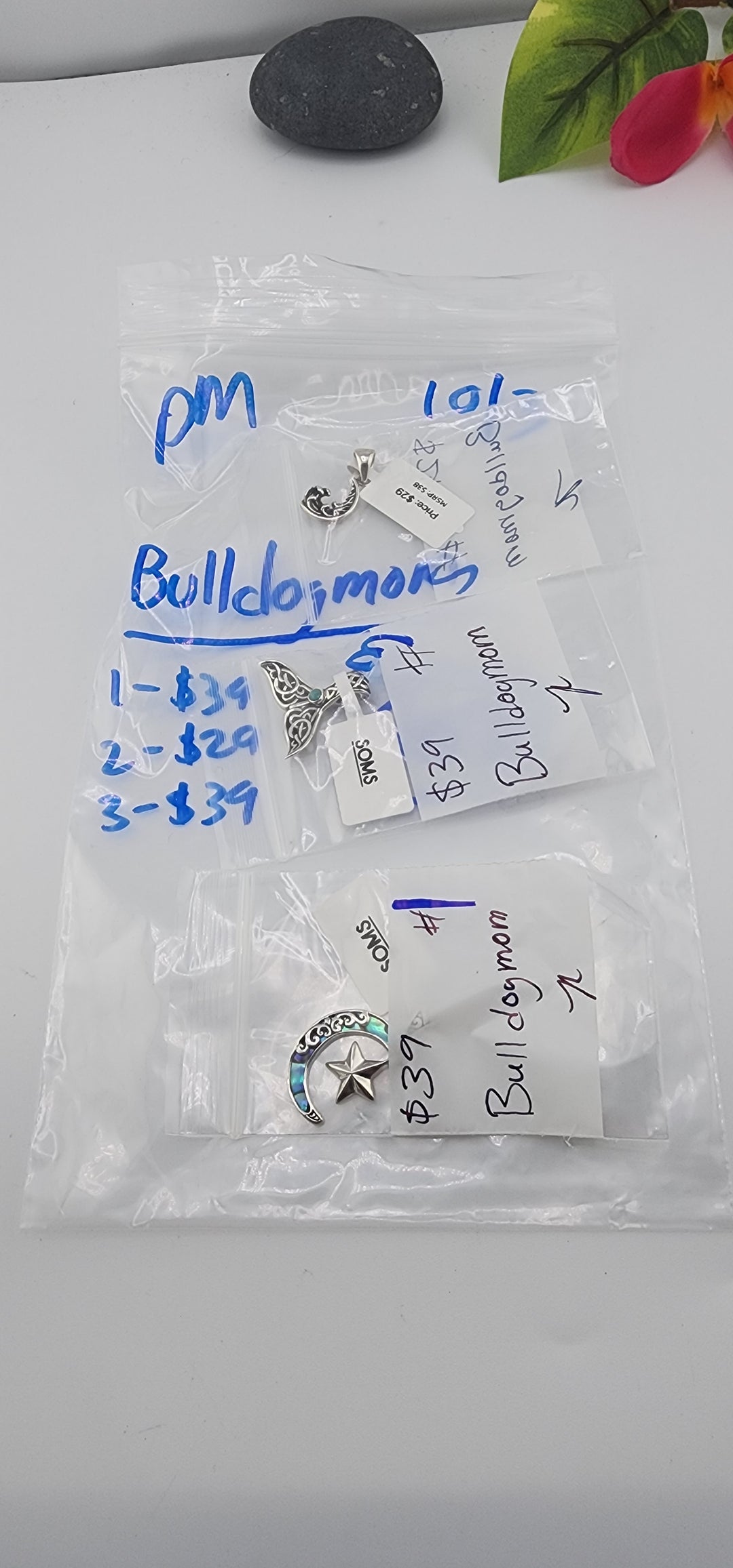 PM SHOW 48HR - RESERVED FOR: Bulldogmom - 10/3/2025 FL tiktok Live Show - 3 Sterling Silver Items