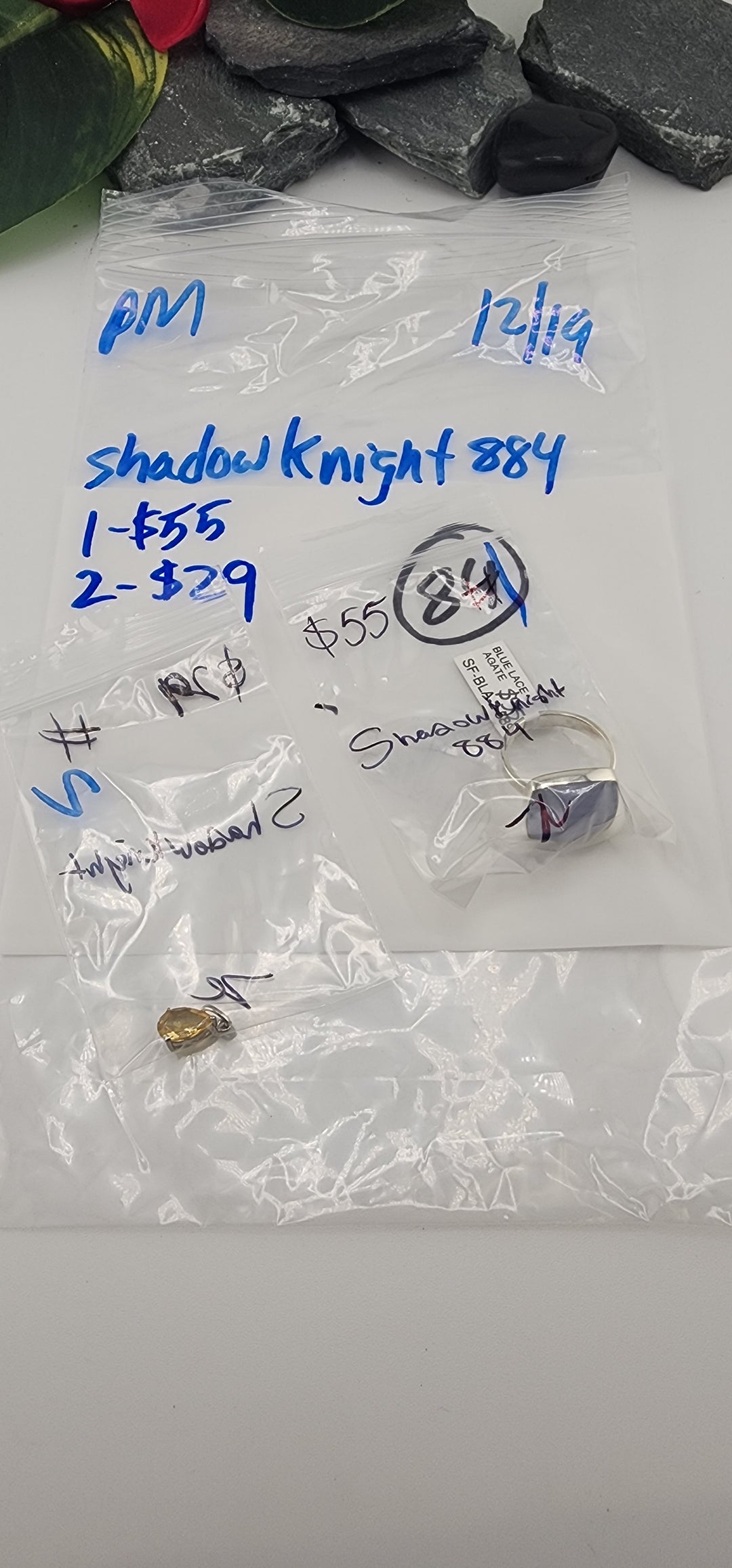 PM SHOW 48HR - RESERVED FOR: Shadowknight884 - 12/19/2025 tiktok Live Show - 2 Sterling Silver Items