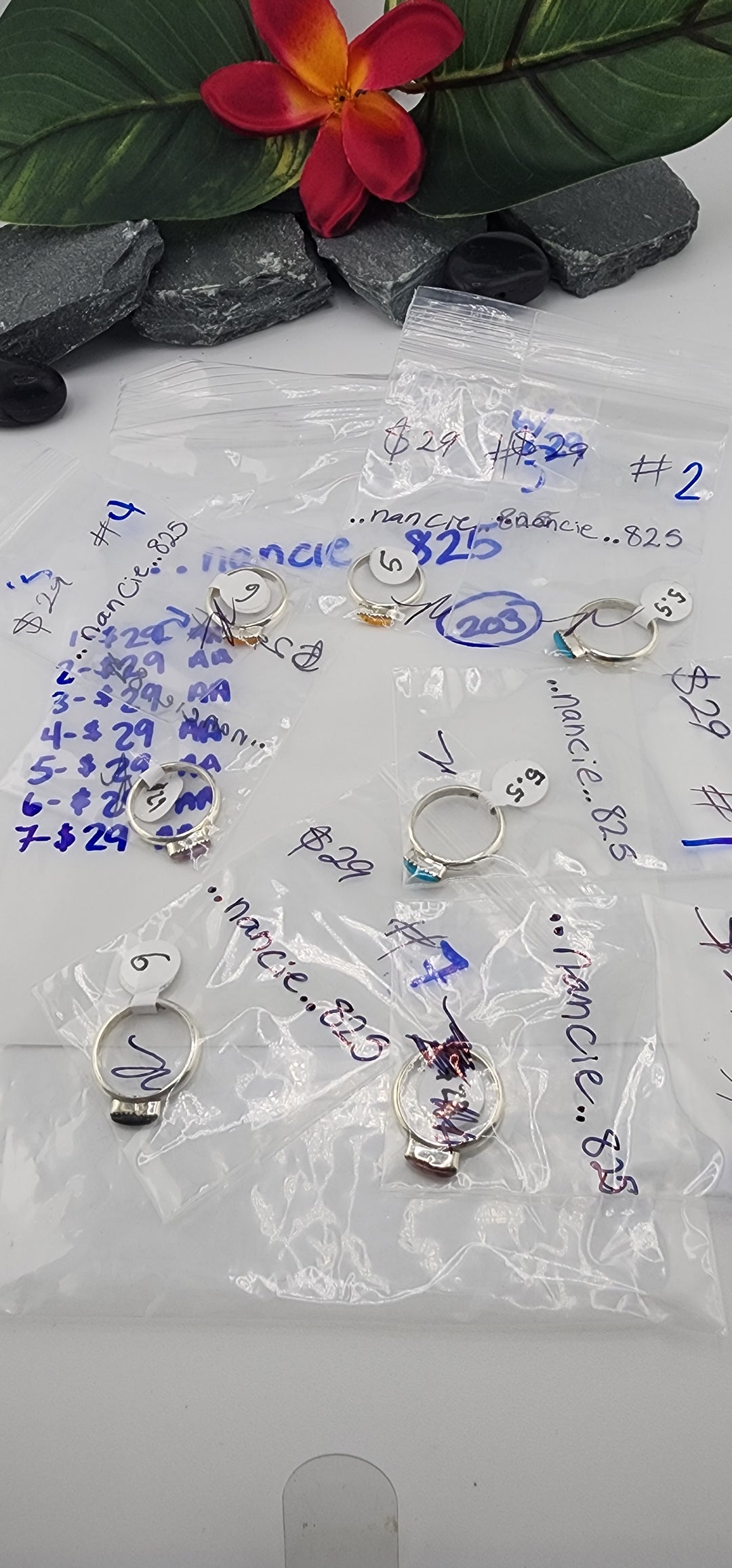 RESERVED FOR: ..nancie..825 - 6/29/2025 tiktok Reservation Live Show -7 Sterling Silver Items