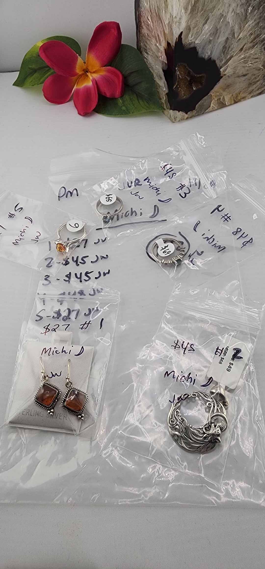 JVR- PM SHOW 48HR - RESERVED FOR:  michi🌙- 11/29/2025 tiktok Live Show -5 Sterling Silver Items