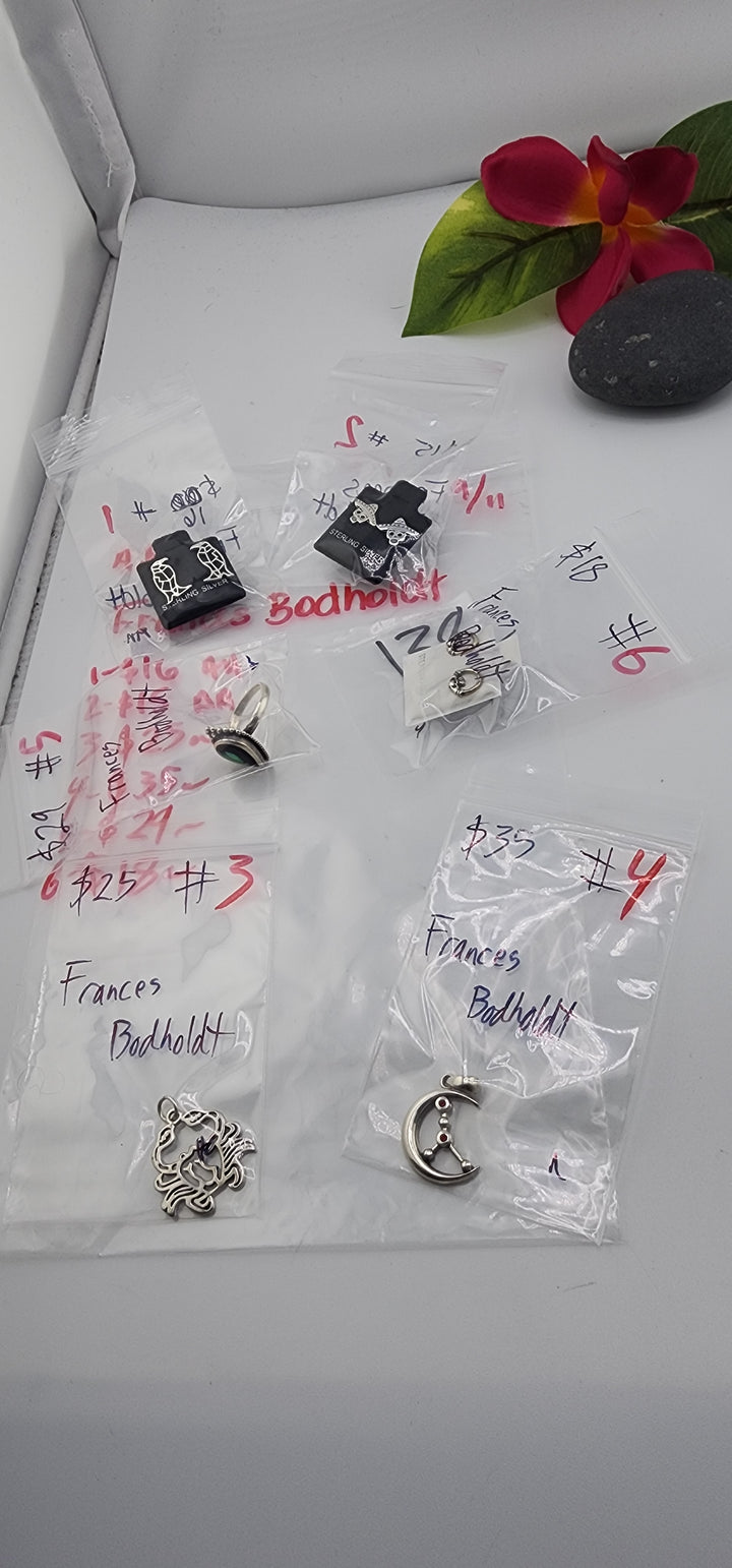 AM SHOW 48HR - RESERVED FOR: Frances Bodholdt - 9/11/2025 FL tiktok Live Show - 6 Sterling Silver Items
