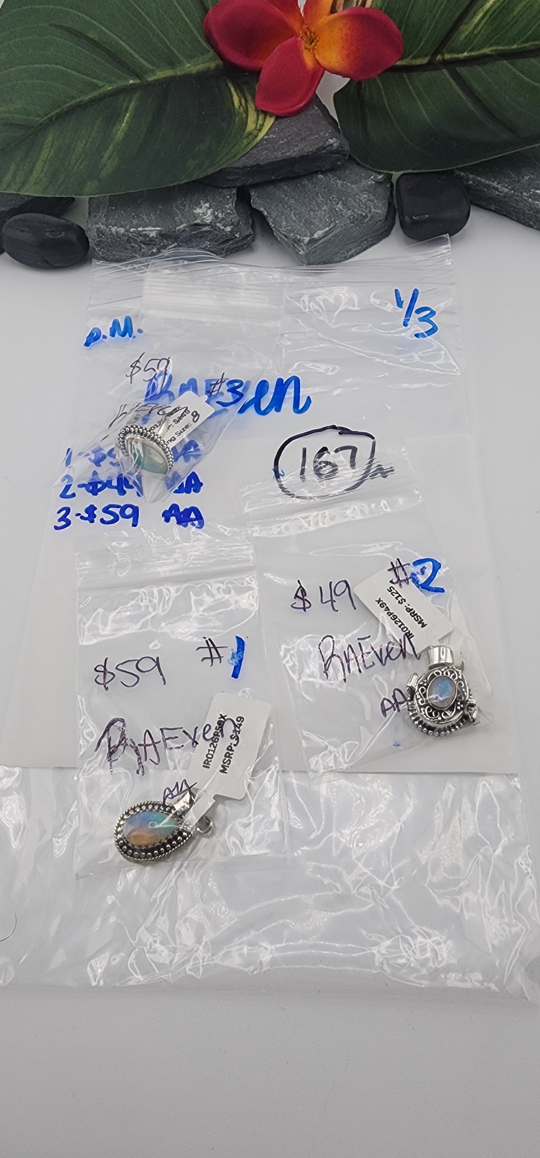 PM SHOW 48HR - RESERVED FOR:  RAEven- 1/3/2026 tiktok Live Show -3 Sterling Silver Items