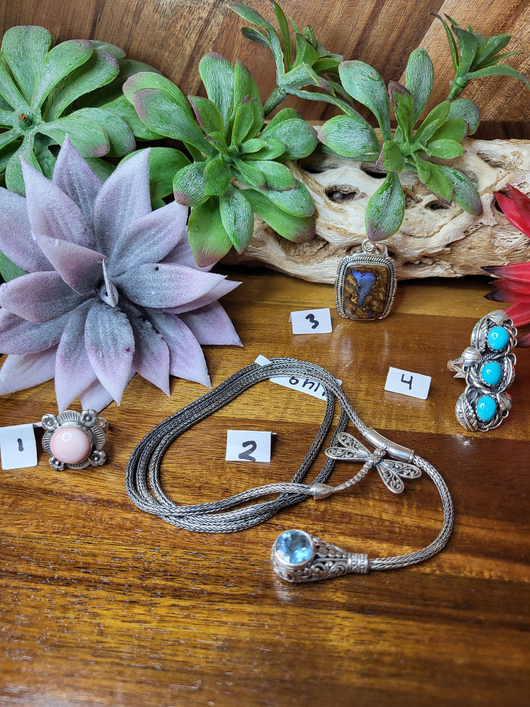 RESERVED FOR: Gina Workman929 7/27/24- 4 Sterling Silver Items
