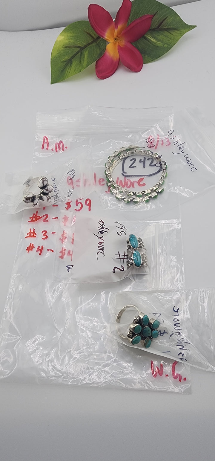 AM SHOW 48HR - RESERVED FOR: ashleyworc- 8/13/2025 FL tiktok Live Show - 4 Sterling Silver Items