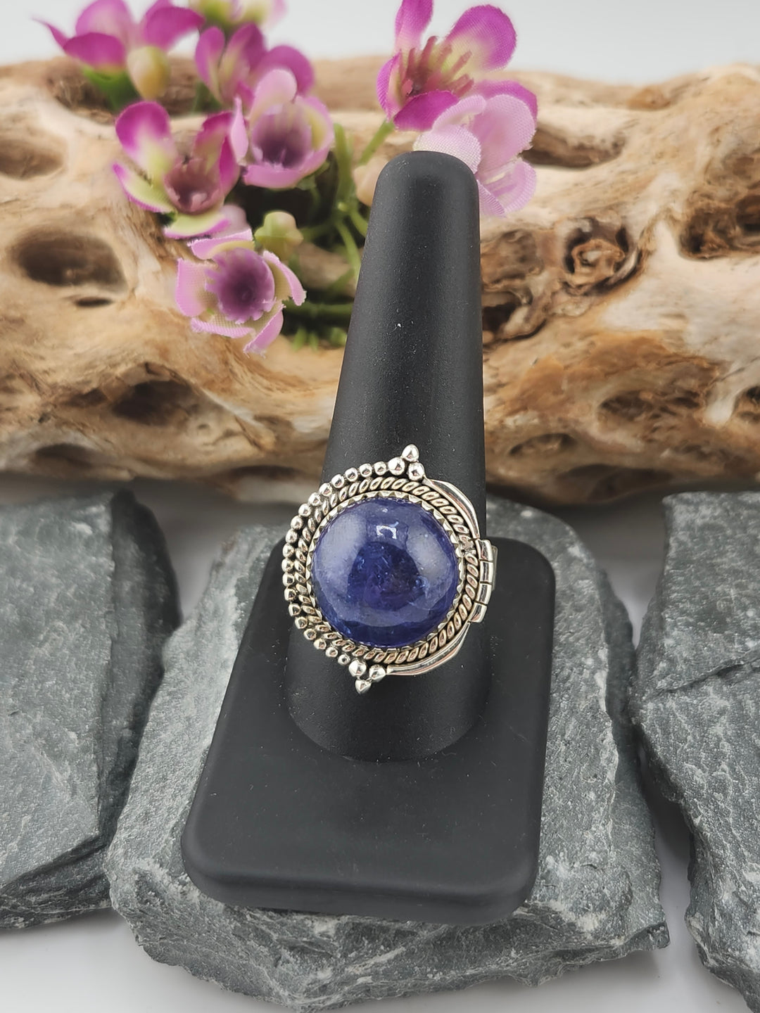 Tanzanite Round Ring Size 10