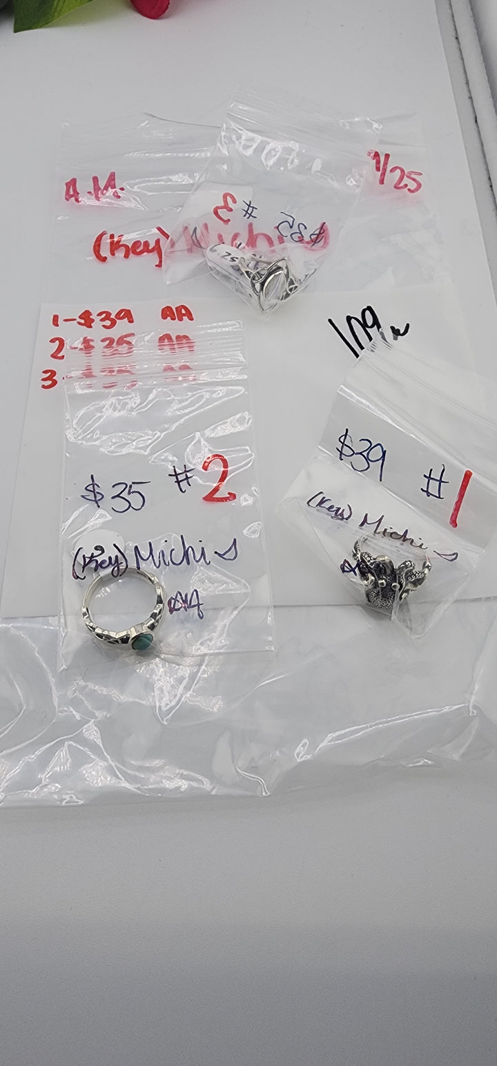 AM SHOW 48HR RESERVED FOR: 🗝️Michi🌙 - 9/25/2025 FL tiktok Live Show - 3 Sterling Silver Items
