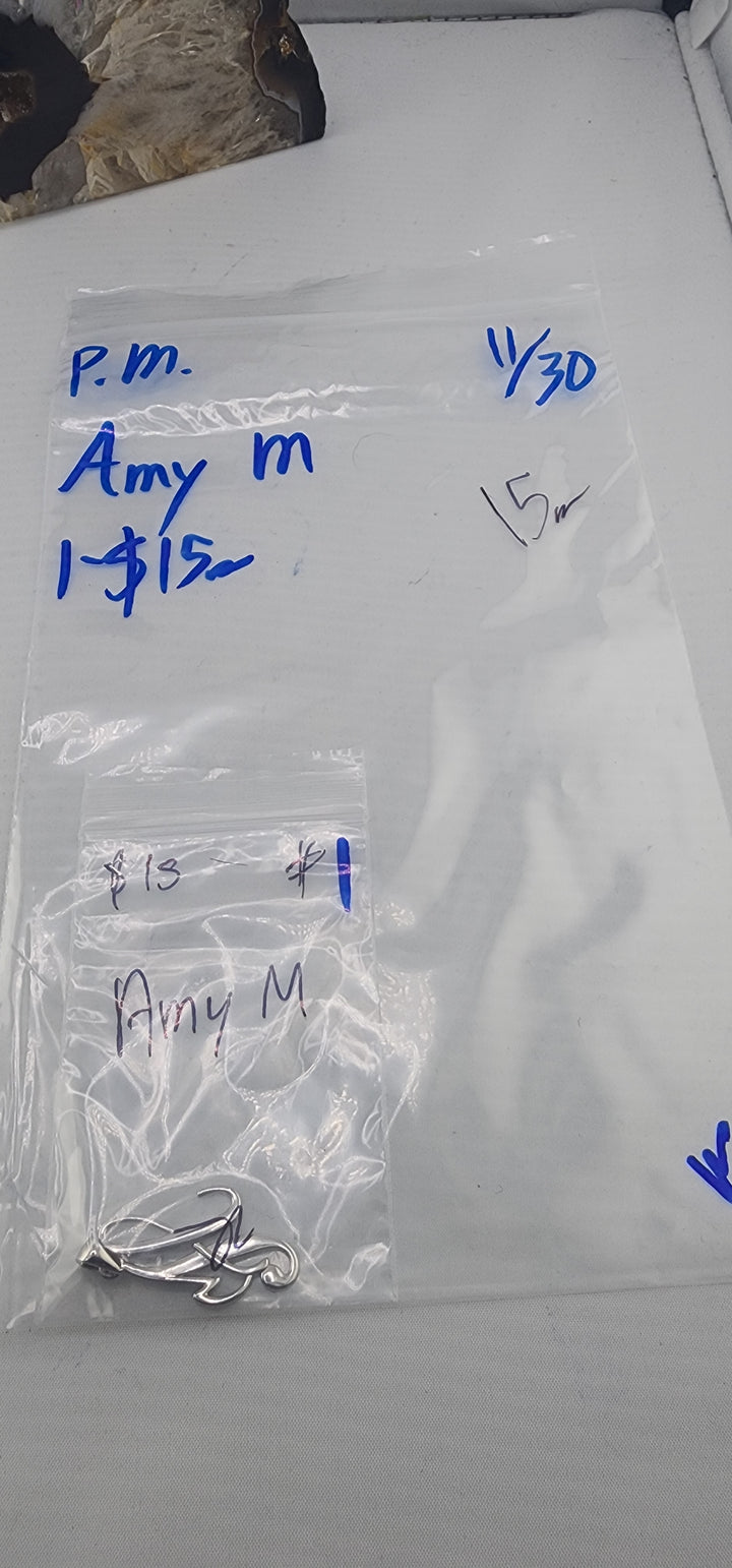 PM SHOW 48HR - RESERVED FOR: Amy M - 11/30/2025 tiktok Live Show - 1 Sterling Silver Items