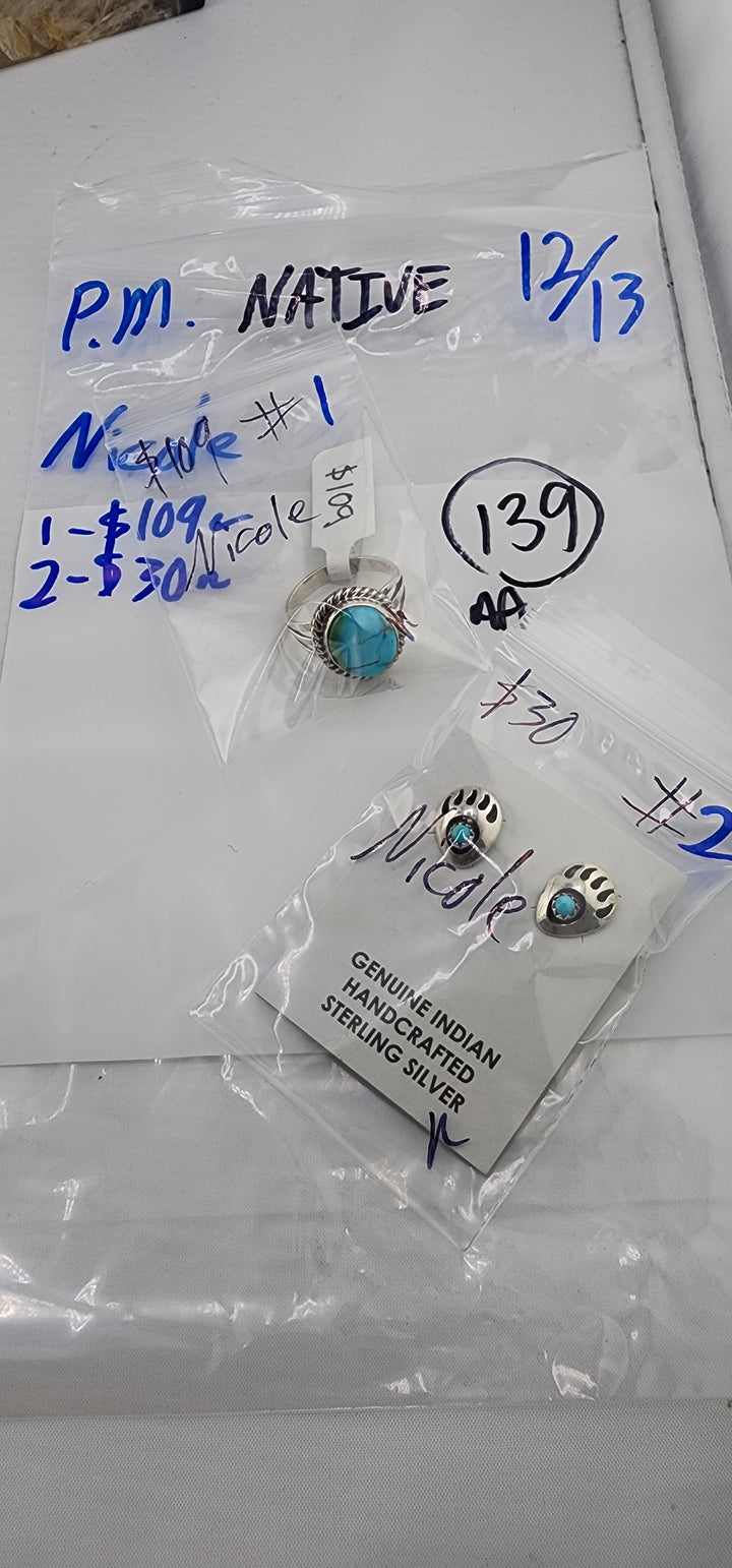 PM NATIVE SHOW 48HR - RESERVED FOR: Nicole - 12/13/2025 tiktok Live Show - 2  Sterling Silver Items
