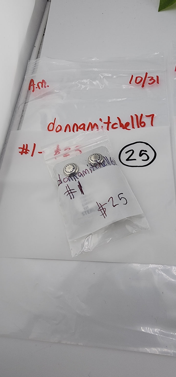AM SHOW 48HR RESERVED FOR: donnamitchell67 - 10/31/2025 FL tiktok Live Show - 1 Sterling Silver Items