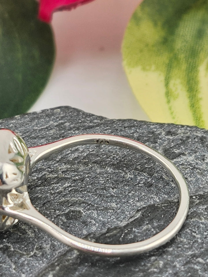 Ametrine/Cubic Zirconia and 925 Sterling Silver Ring - Size 8