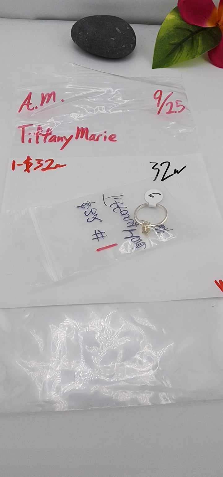AM SHOW 48HR RESERVED FOR: TiffanyMarie - 9/25/2025 FL tiktok Live Show - 1 Sterling Silver Items
