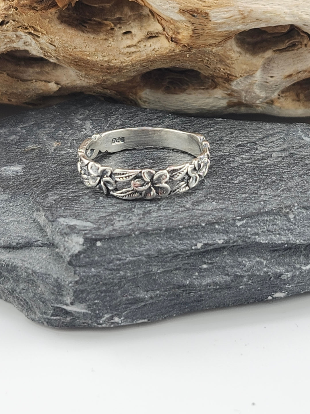 Sterling Floral Garden Ring