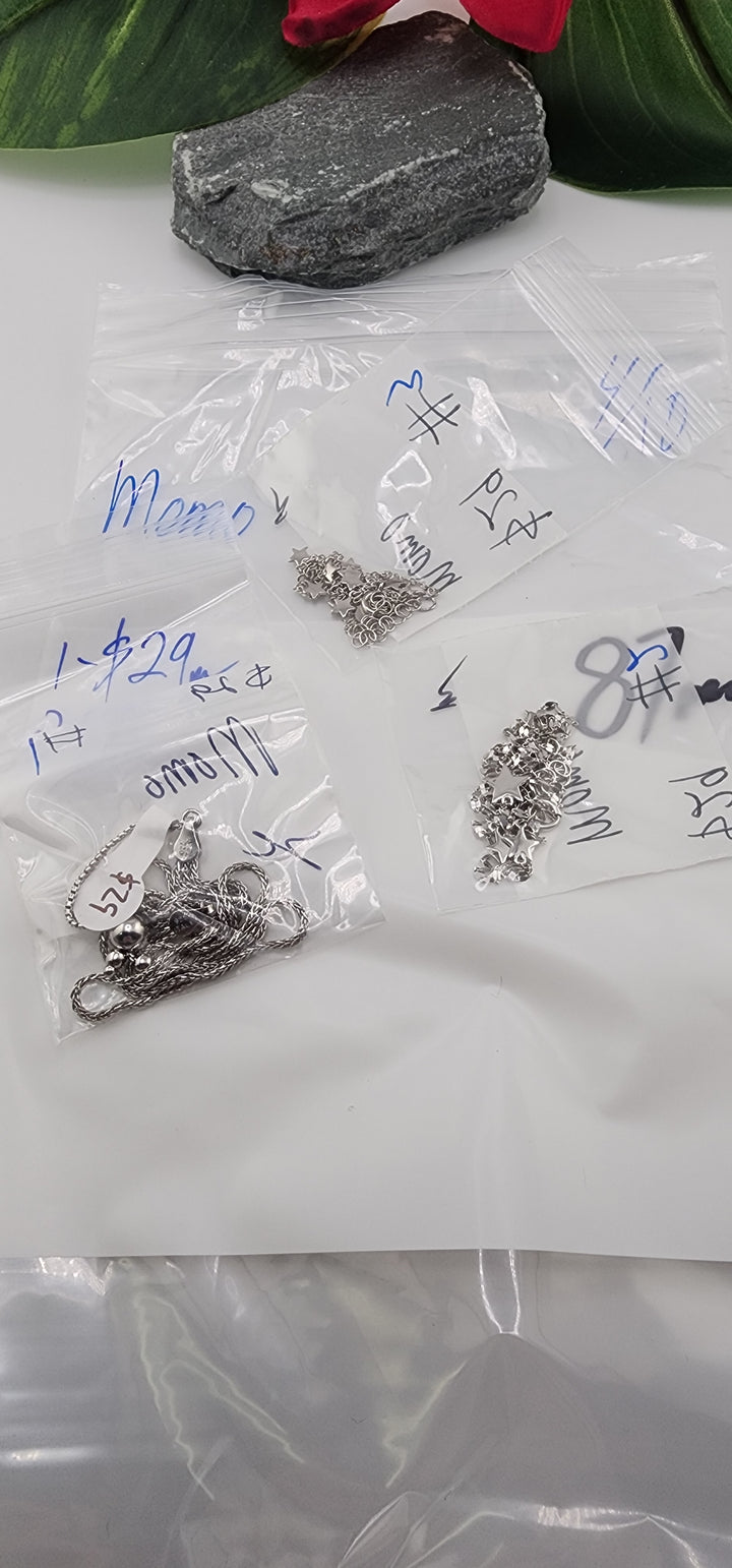 RESERVED FOR: Momo - 4/10/2025 tiktok Live Show - 3 Sterling Silver Items