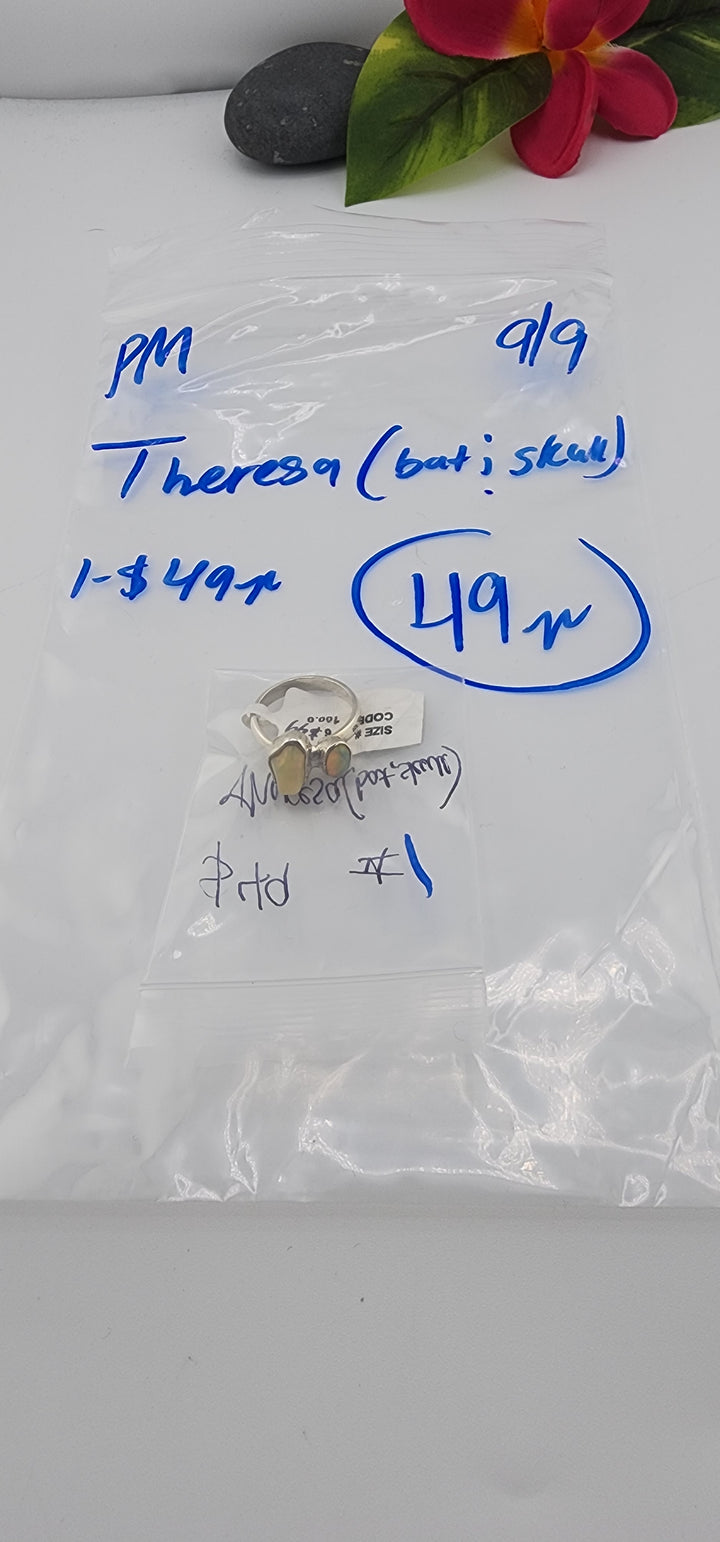 PM SHOW 48HR - RESERVED FOR: Theresa 🦇💀 - 9/9/2025 FL tiktok Live Show - 1 Sterling Silver Items