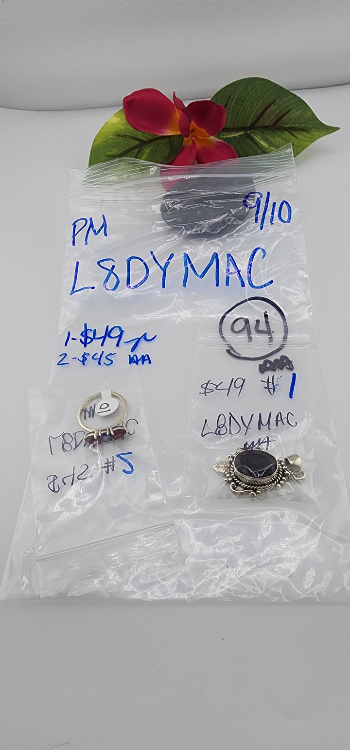 PM SHOW 48HR - RESERVED FOR: L8DYMAC - 9/10/2025 FL tiktok Live Show - 2 Sterling Silver Items