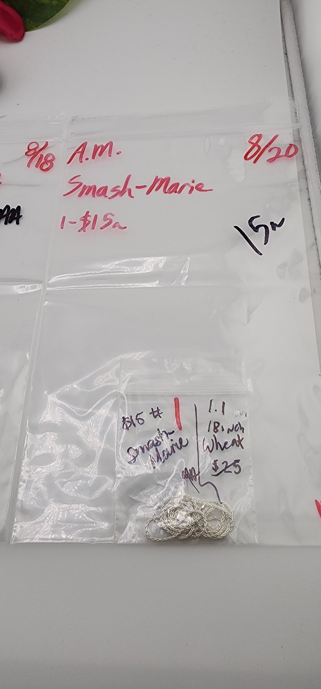 AM SHOW 48HR - RESERVED FOR: Smash_Marie - 8/20/2025 FL tiktok Live Show - 1 Sterling Silver Items