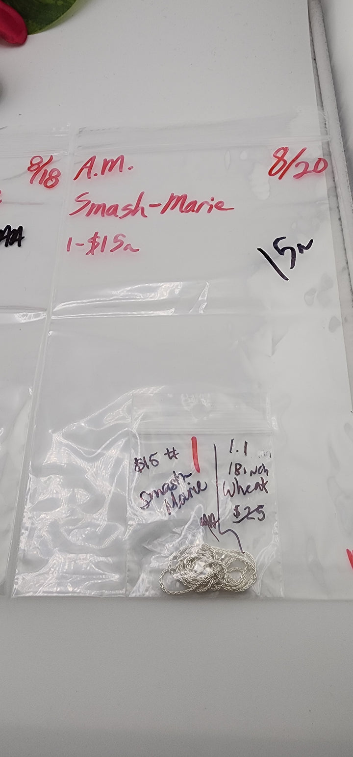 AM SHOW 48HR - RESERVED FOR: Smash_Marie - 8/20/2025 FL tiktok Live Show - 1 Sterling Silver Items