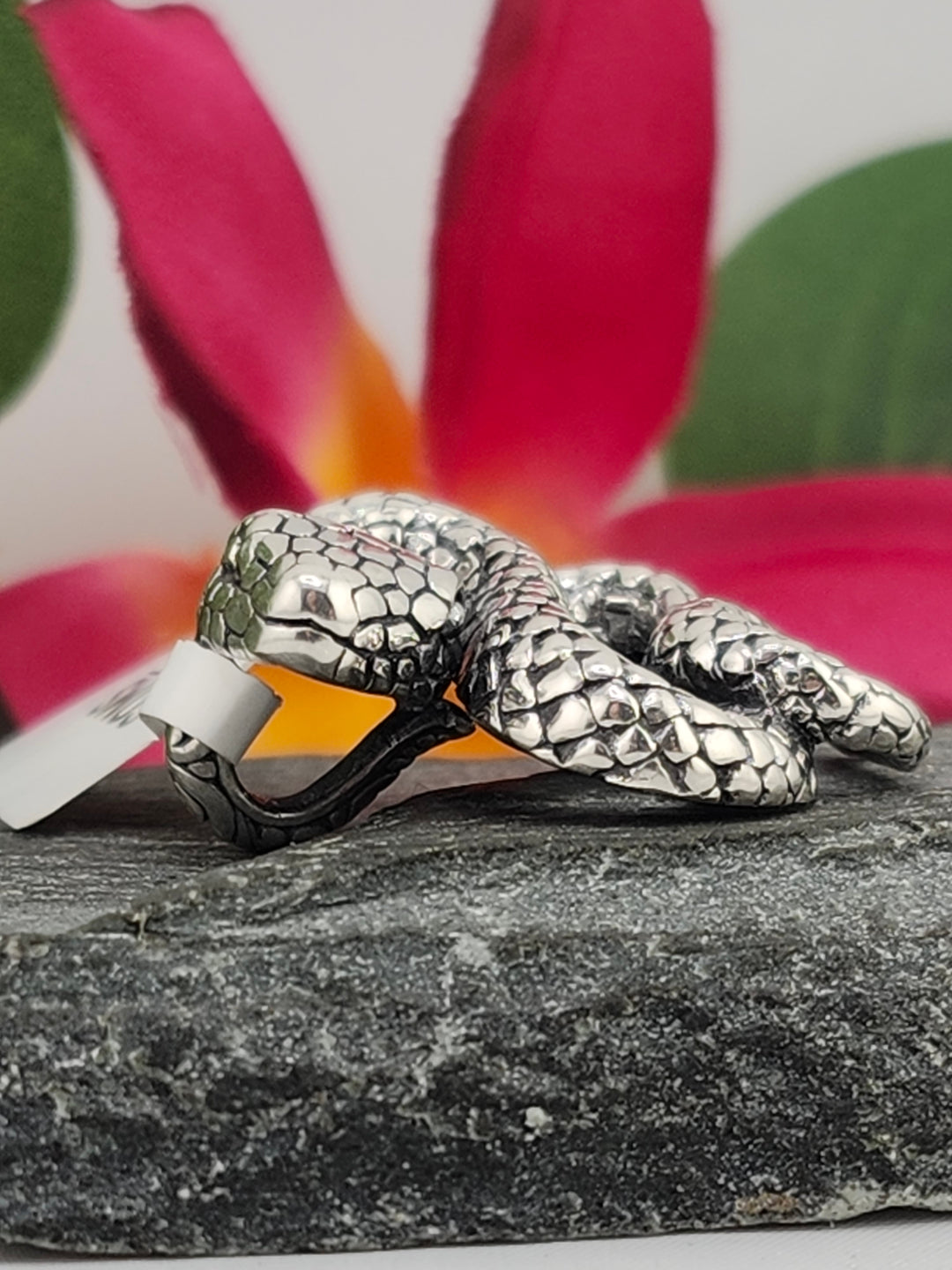 Designer SOMS 925 Sterling Silver Snake Pendant