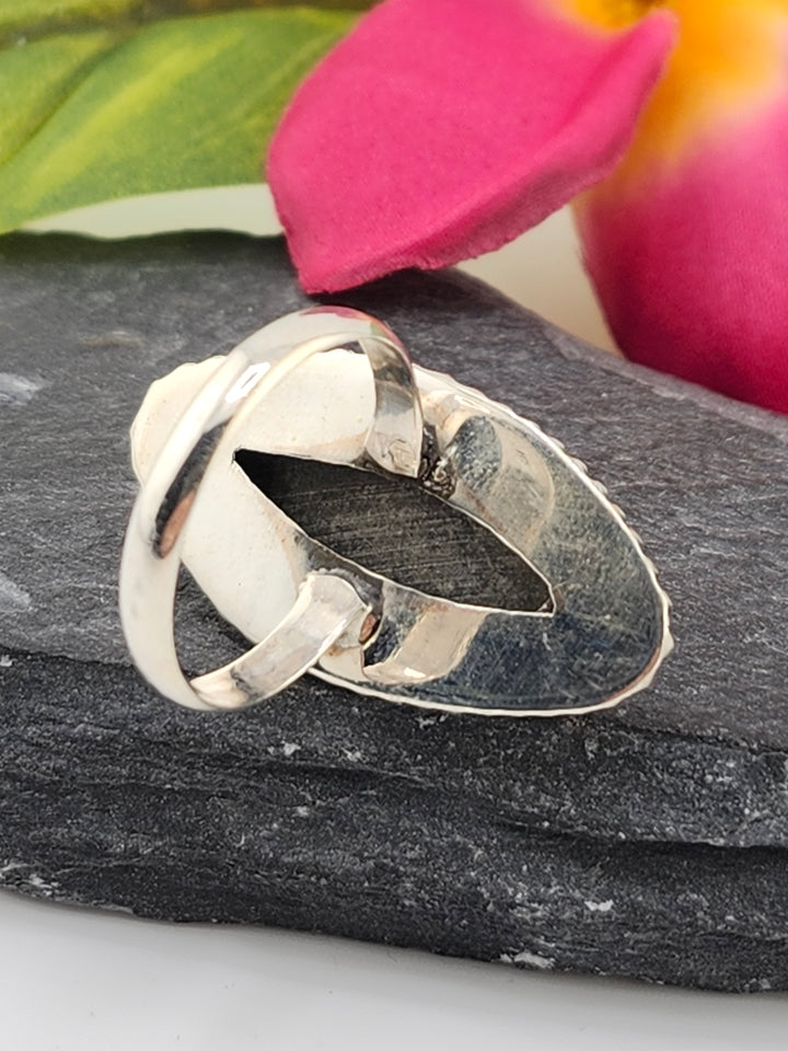 Stingray Coral Ring Size 8