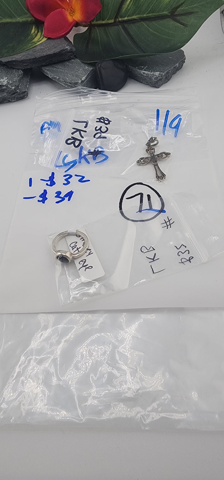 Custom sterling silver items - PM SHOW RESERVED FOR: LKB - 1/9/2026 tiktok Live Show - 2 Sterling Silver Items