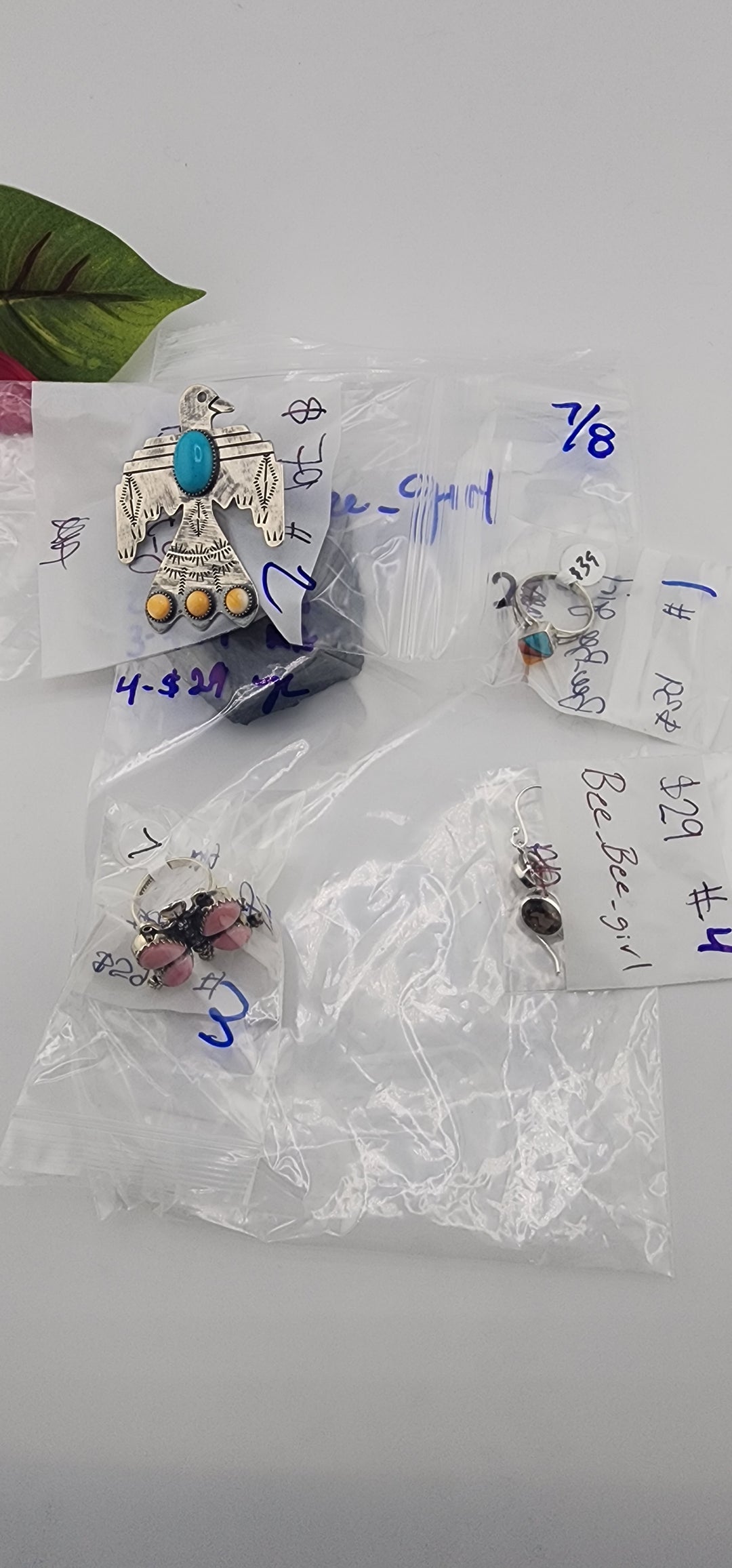 PM SHOW 48HR - RESERVED FOR: Bee_Bee_girl - 7/8/2025 FL tiktok Live Show - 4 Sterling Silver Items
