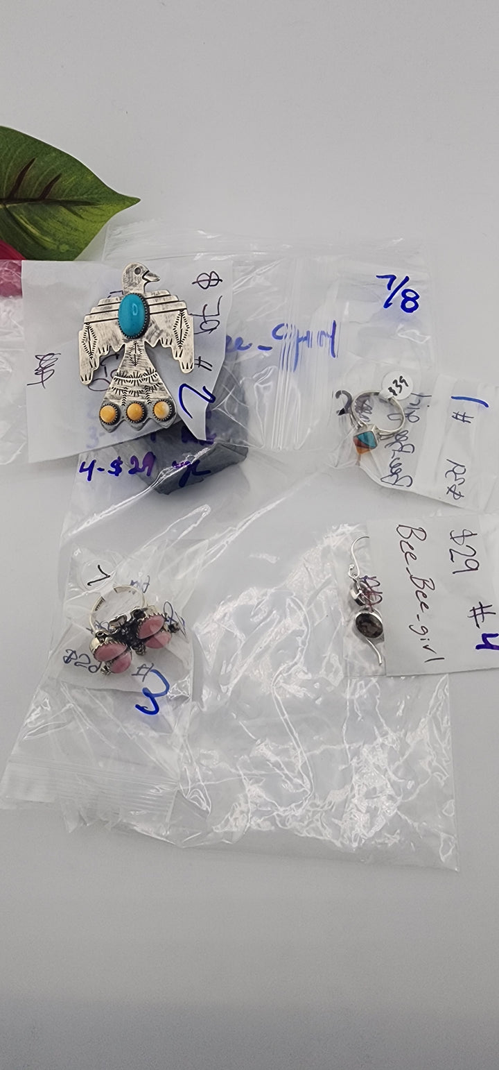 PM SHOW 48HR - RESERVED FOR: Bee_Bee_girl - 7/8/2025 FL tiktok Live Show - 4 Sterling Silver Items