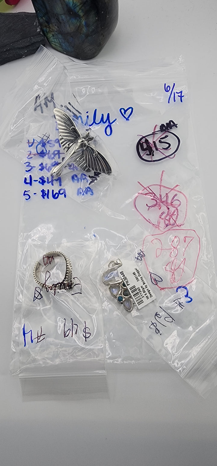 RESERVED FOR: Emily💚 - 6/17/2025 tiktok A.M Live Show - 3 Sterling Silver Items