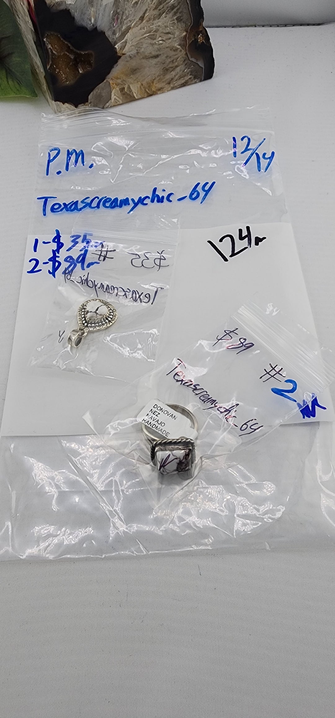 PM SHOW 48HR - RESERVED FOR: Texascreamychic_64 - 12/14/2025 tiktok Live Show - 2 Sterling Silver Items